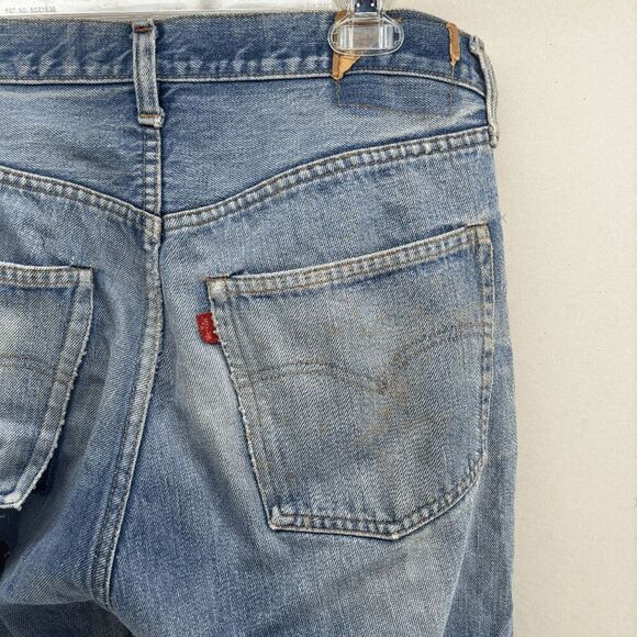 Vintage Levis Single Stitch Redline Selvedge #6 Button 70s 32 x 32 READ - Picture 9 of 16